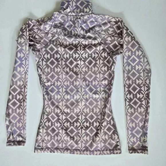 Nike Pro Aztec Hyperwarm purple half zip long sleeve sz XS - Picture 9 of 9